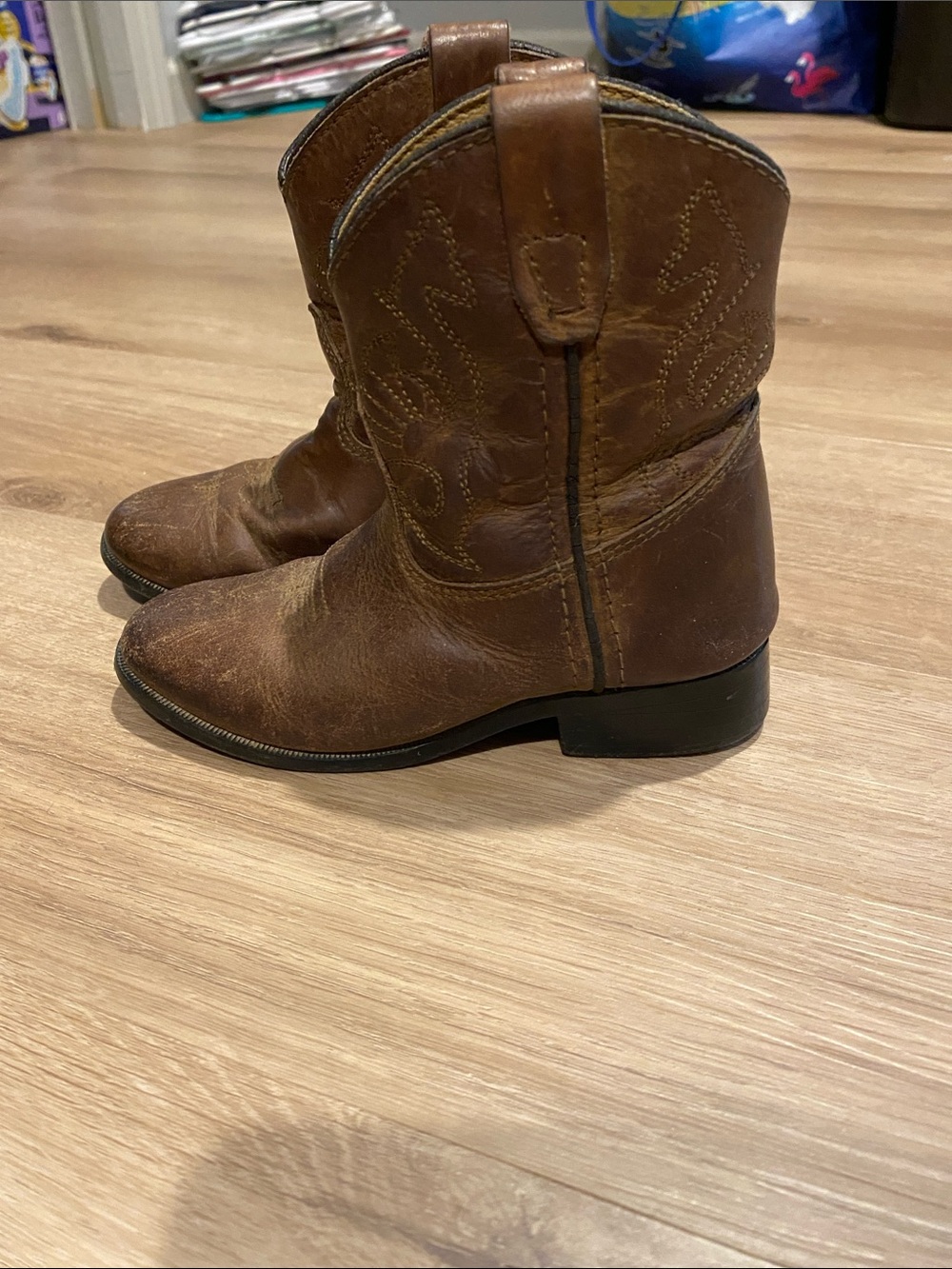 Ariat Kids Brown Leather Western Boots